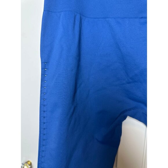 High-Waisted Blue Activewear Leggings With Tie-Dye Detail By JoyLab, XL - Picture 7 of 10